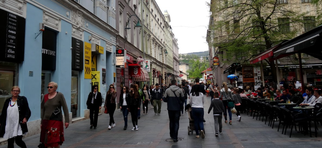 Ferhadija Street, Sarajevo, Bosnia and Herzegovina